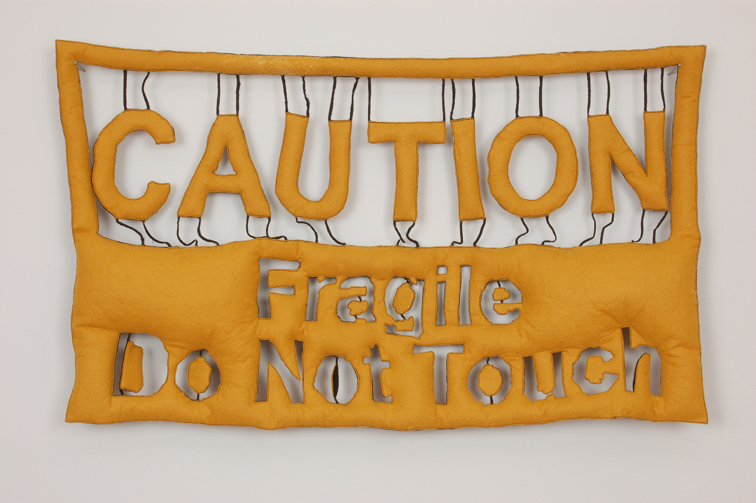 fragile sewn and cut felt, latex foam, 24"x36"x4", 2009