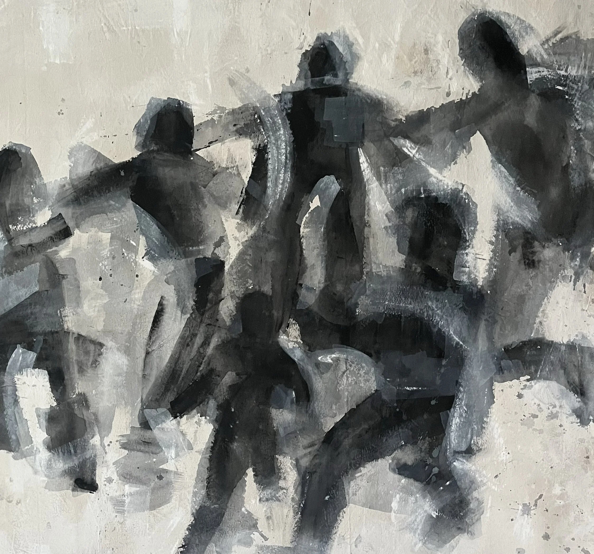    Candy Dance    Acrylic and gesso on canvas  140cm x 137cm  2025 