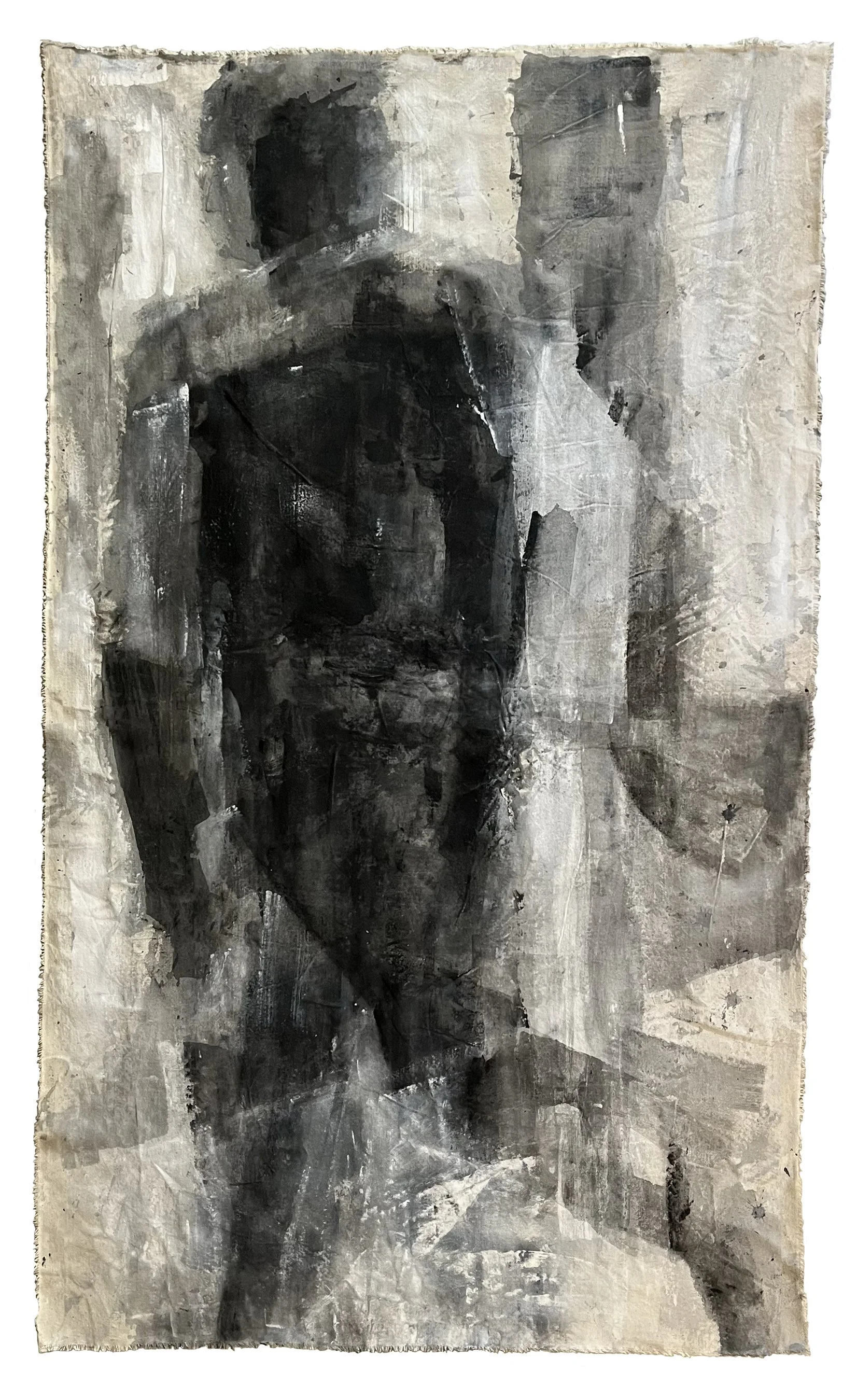    The Art Of Leaving    Acrylic and gesso on canvas  85cm x 148cm  2025 