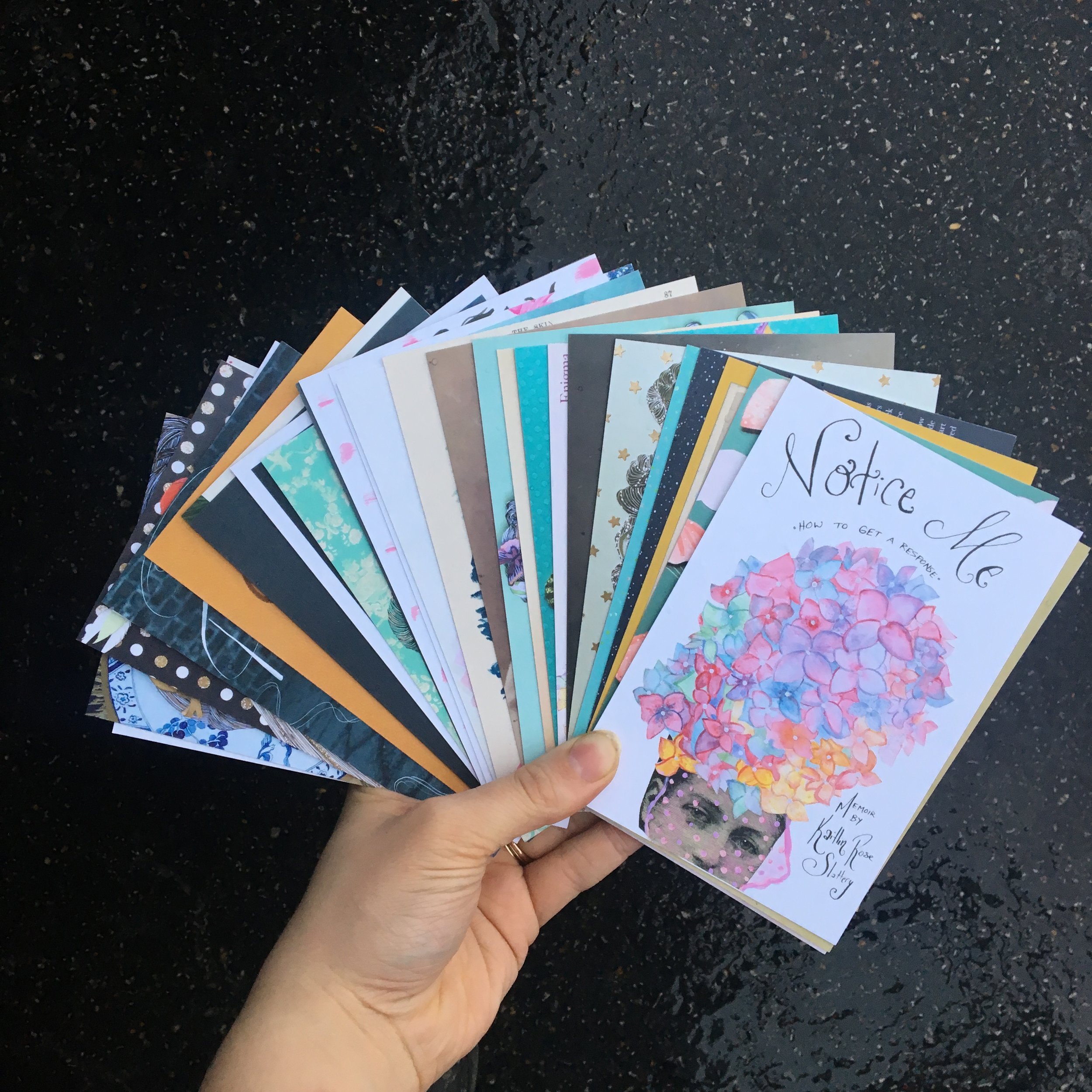 30 different postcards distributed every day for 30 days to these 10 special art directors- Maybe a little overkill.