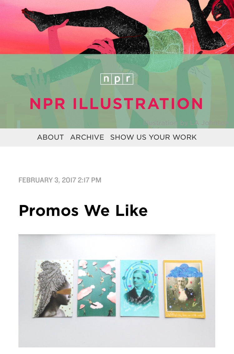 Lo and behold I not only receive an email but a shout out on NPR's website. It means so much to be heard. Even if it is not a job just yet, I am grateful for the small win.