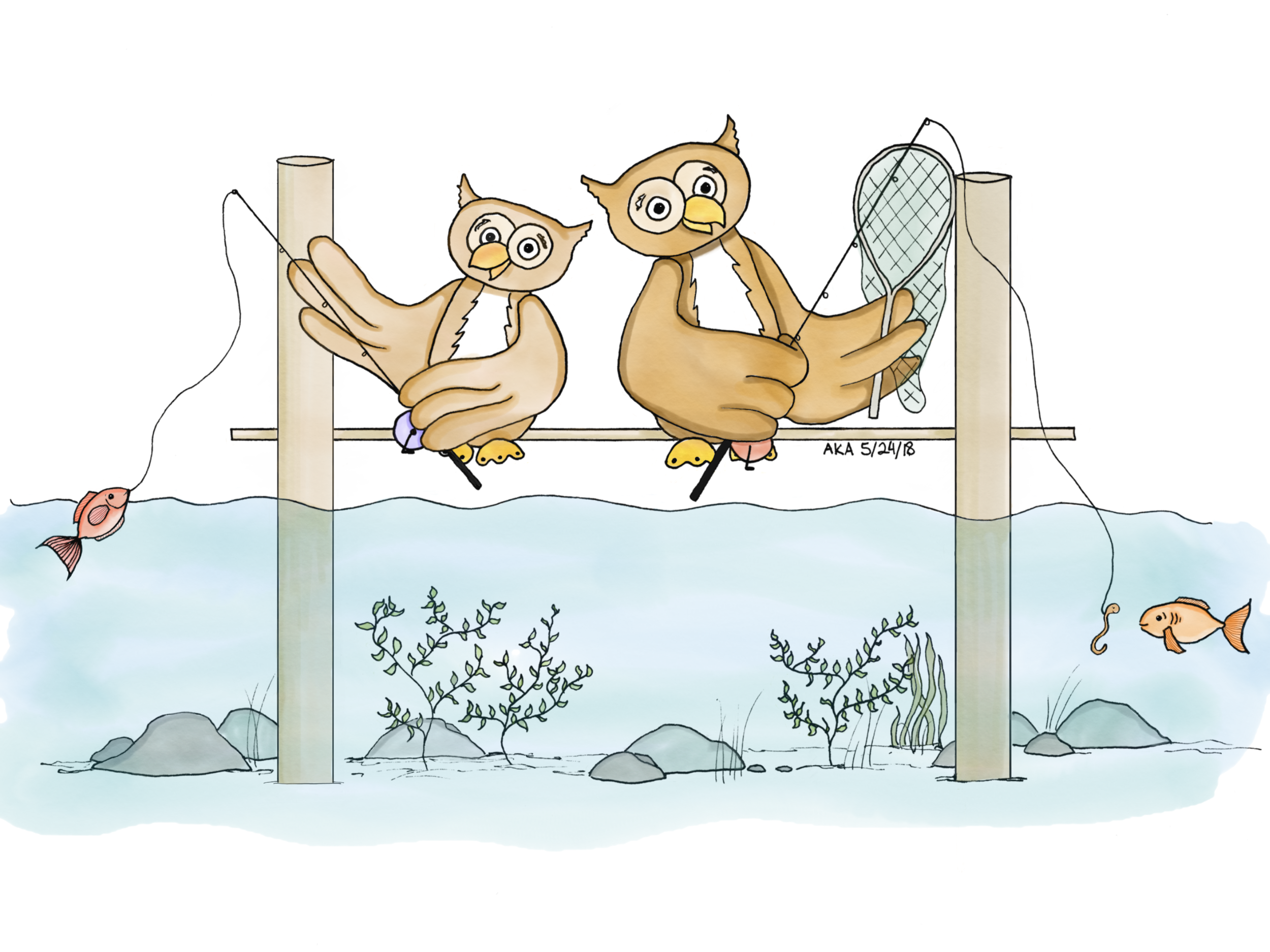 Owl Fishing