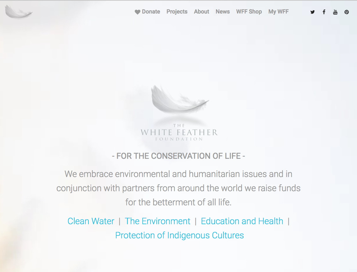 Julian Lennon's White Feather Foundation