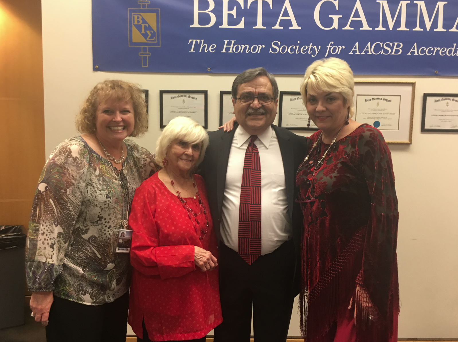 Nancy E. Donovan, Angie McCartney, Dr. Mahmoud Nourayi, Ruth McCartney