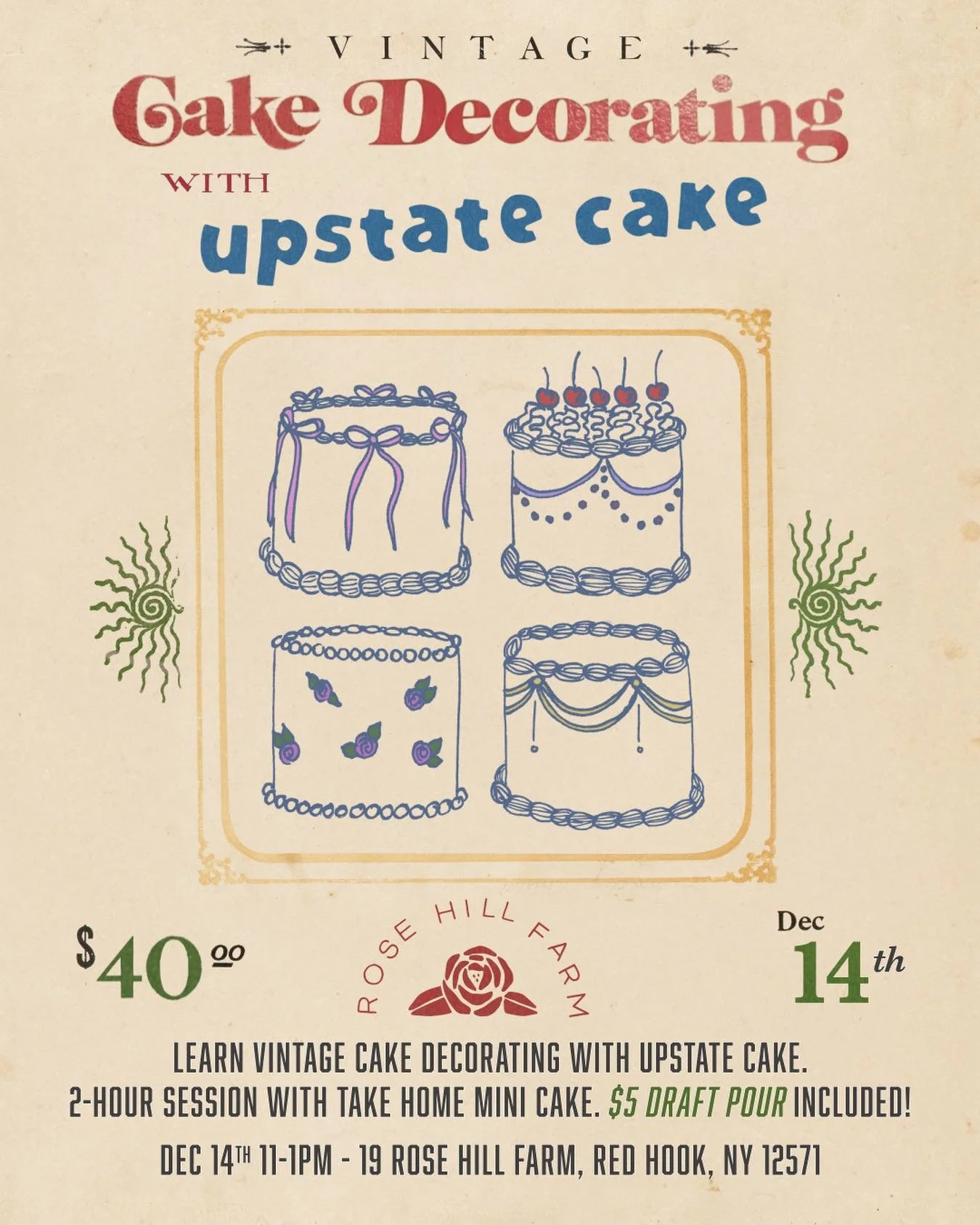 Cake Decorating Class by Upstate Cake 