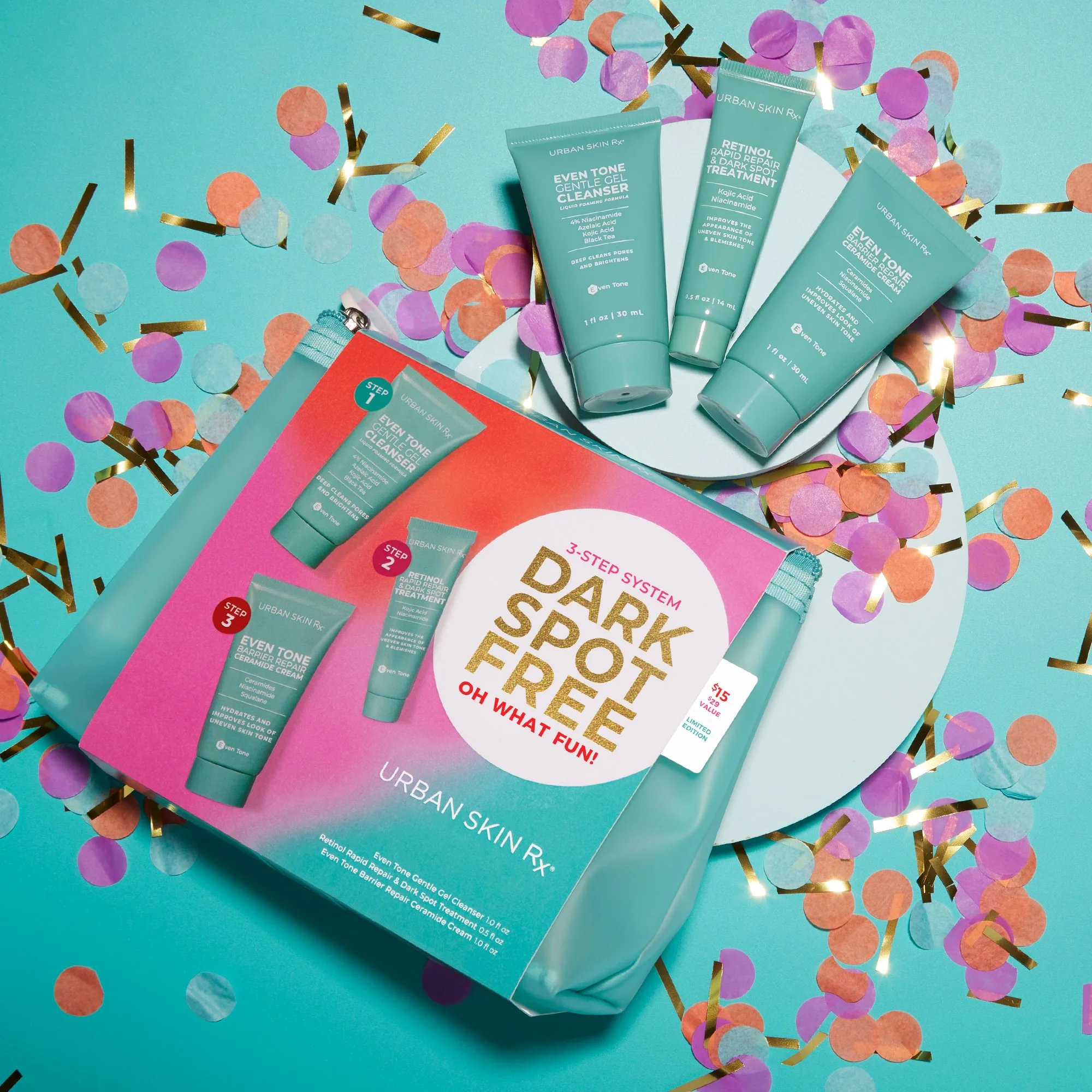 2022.08_Holiday22_Target Dark Spot Kit_with bag overhead 1.jpg