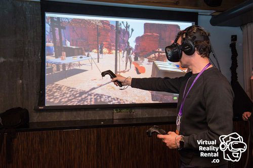 Event Attendee with HTC Vive