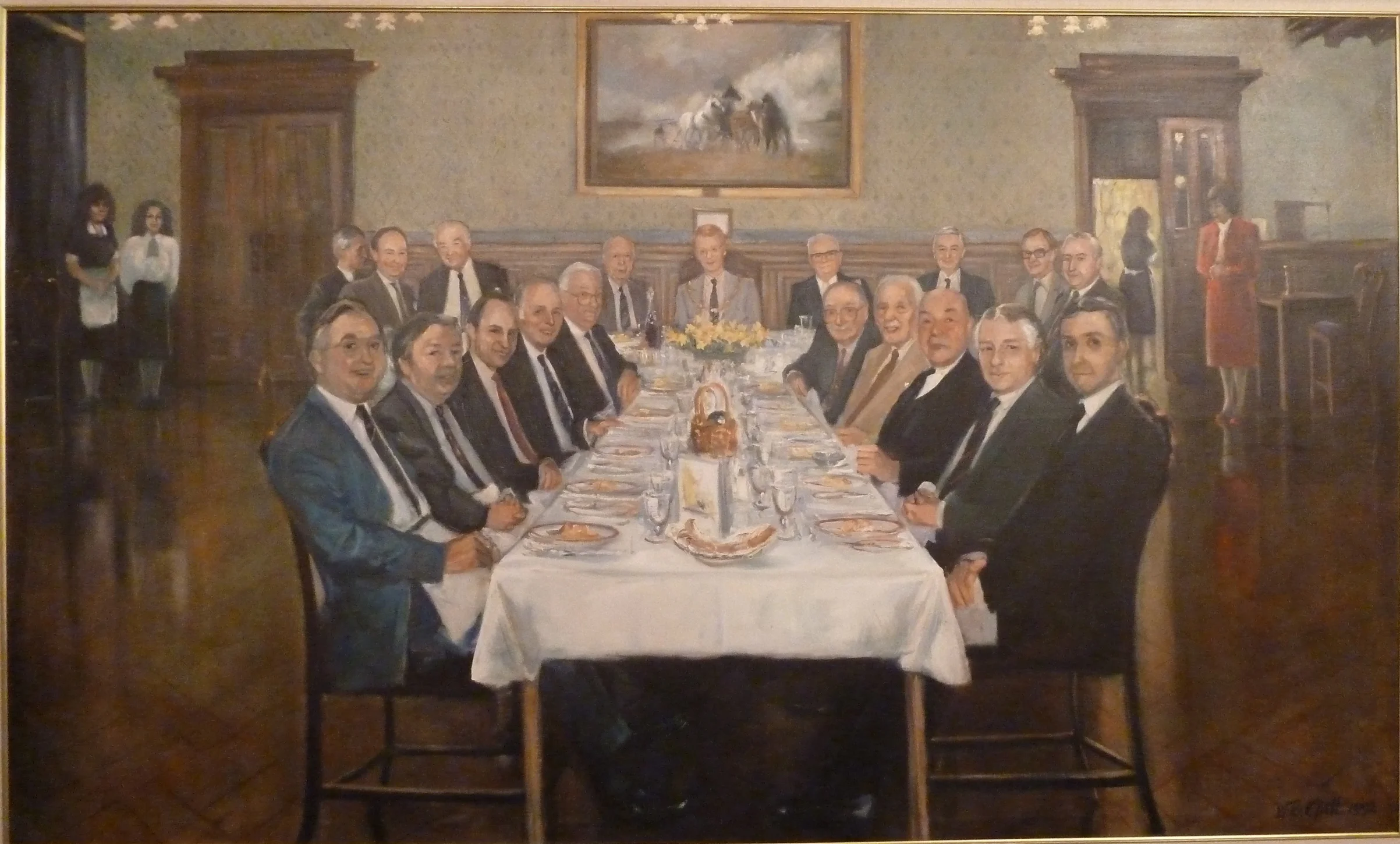Members and past presidents of The Ulster Reform Club, Royal Avenue Belfast.