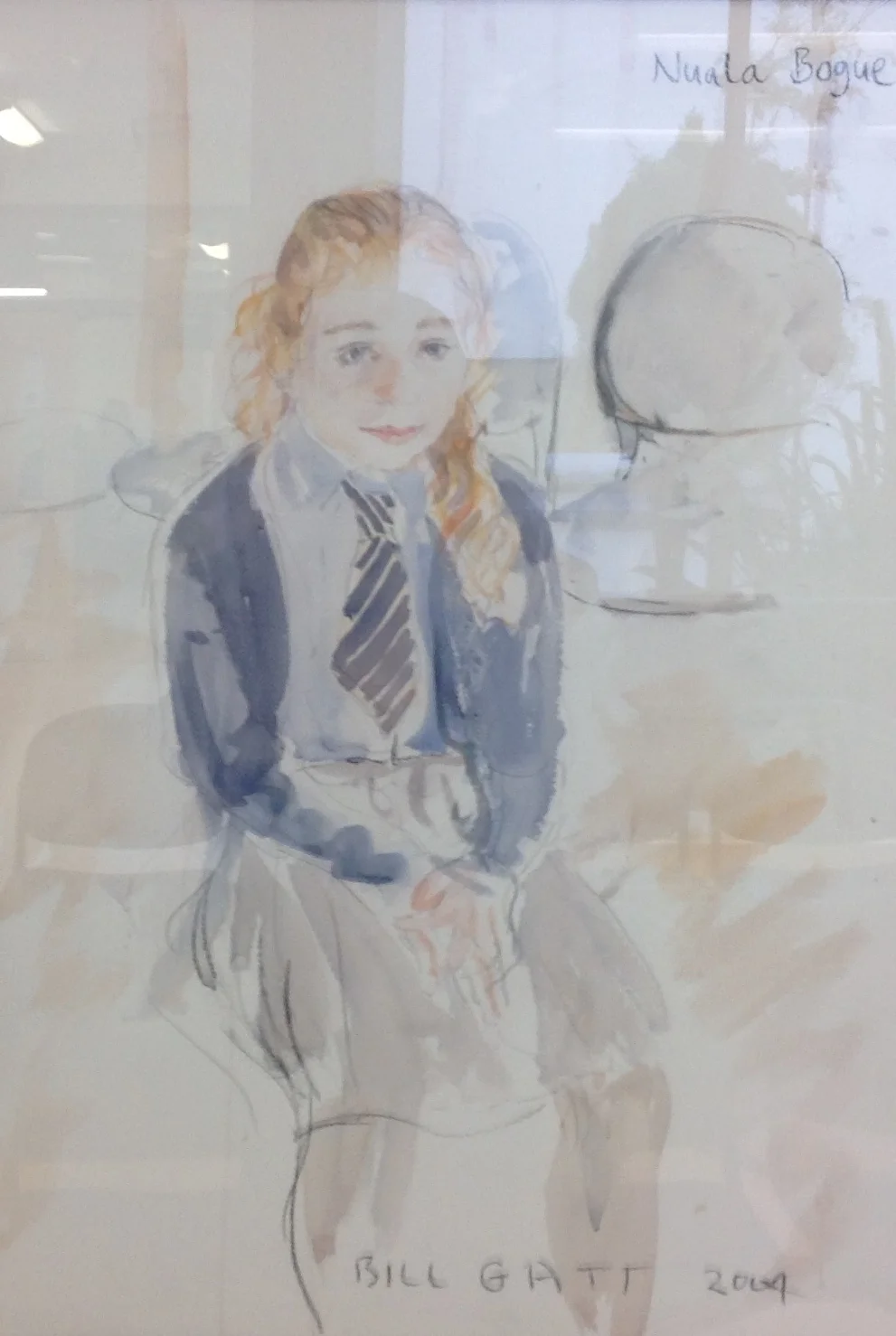 girl waiting city hospital