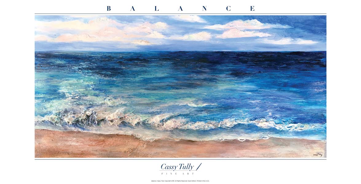 Cassy Tully Balance Beach art print