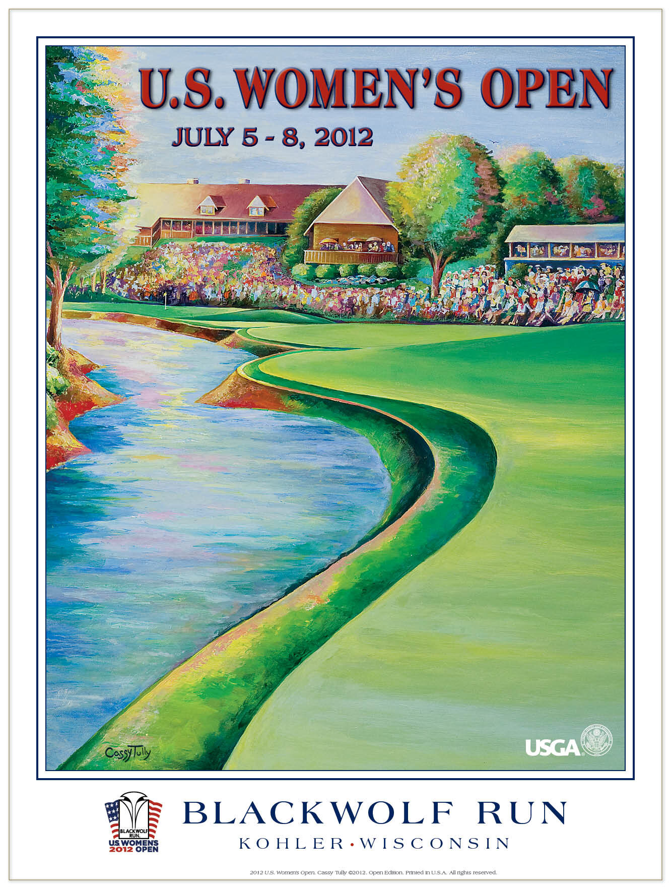 2012 US Women's Open Poster Blackwolf Run Kohler USGA — Cassy