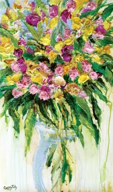 flower bouquet floral Cassy Tully Just Cause artist canvas print