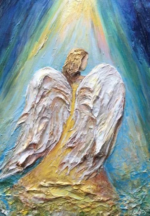 Guardian Angels Cassy Tully Always angel art canvas print