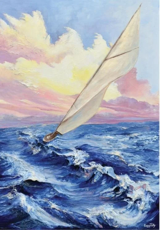 Cassy Tully Trust Sailboat canvas print