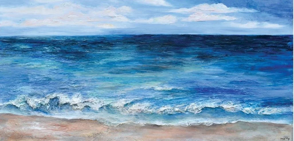 Cassy Tully Balance Beach canvas print