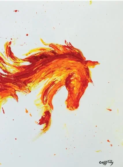 Unbridled horse Cassy Tully equine art