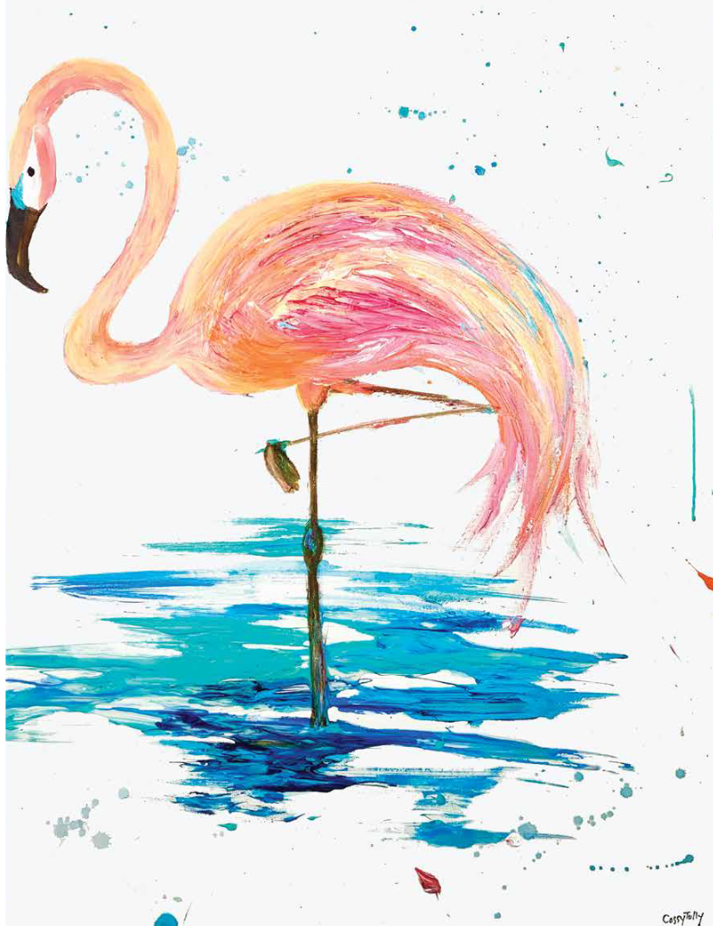 Flamingo Cassy Tully tropical Prints on paper or canvas