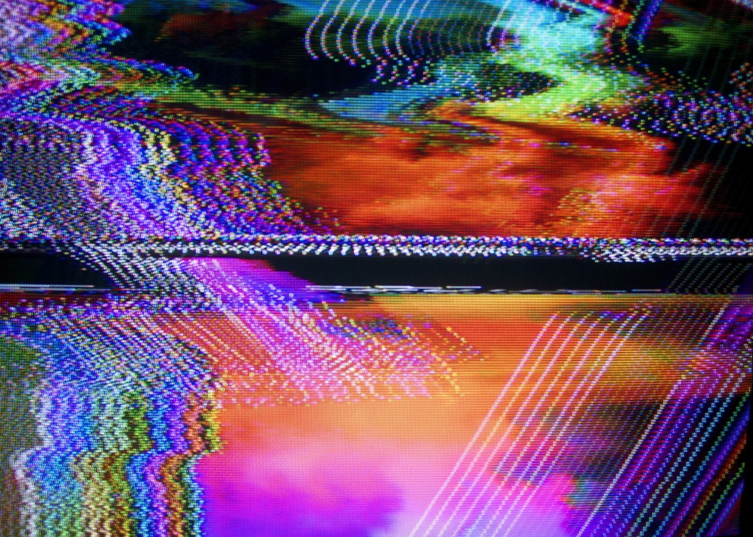  Still from live visual experimentations. 