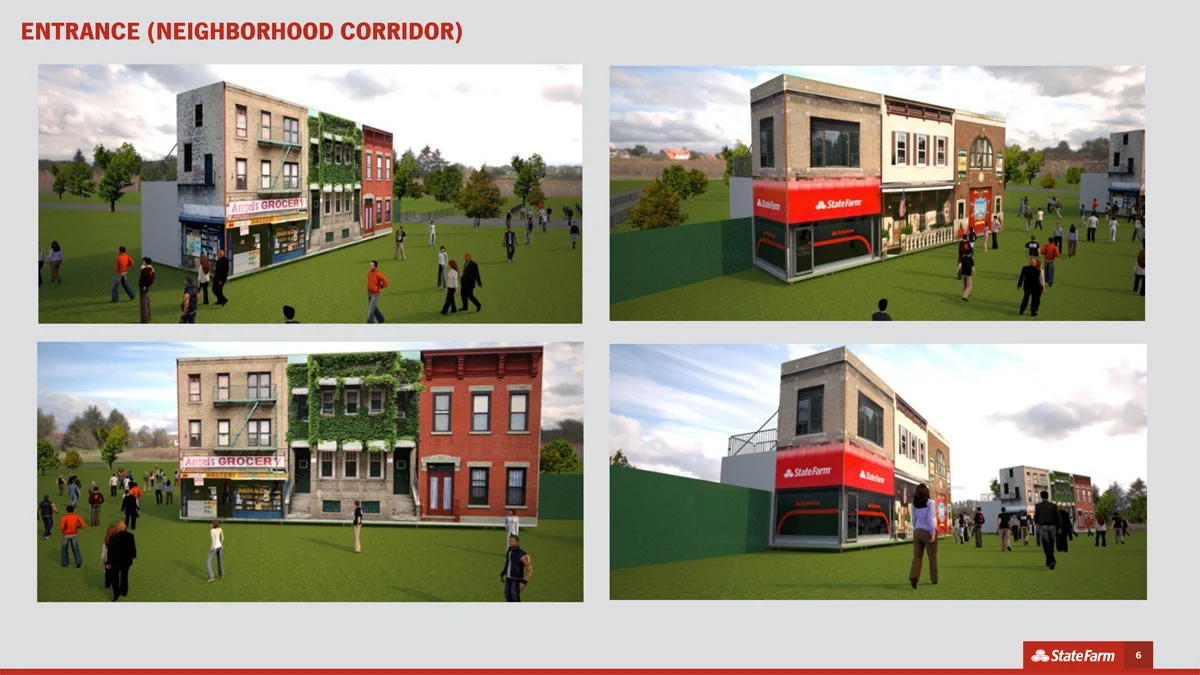 Sample images from Keynote decks I have made for production company pitches or executed live events. 