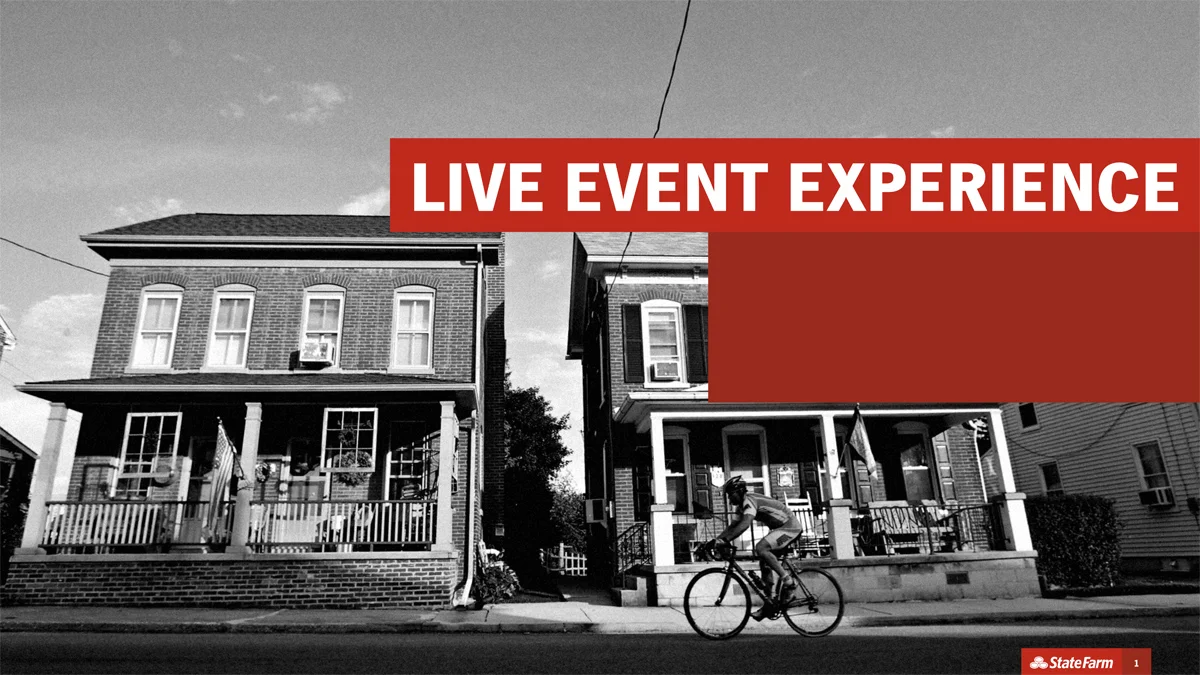 Sample images from Keynote decks I have made for production company pitches or executed live events. 