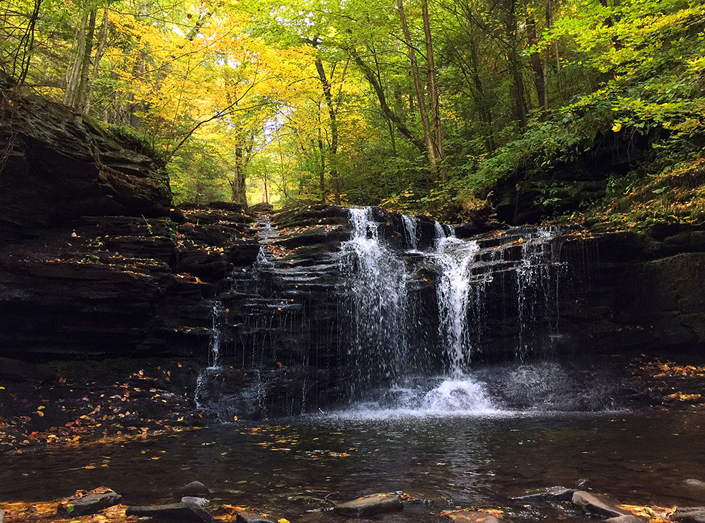 Wyandot waterfall, 15'.