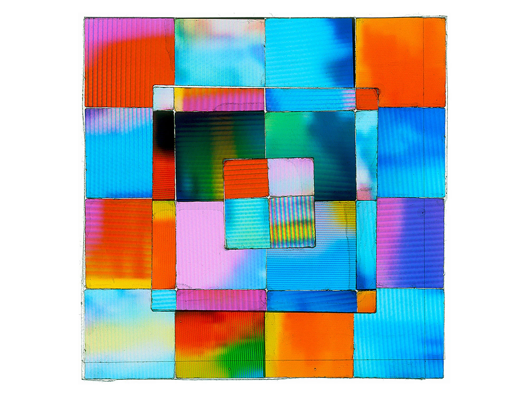 Color Zen 10 • 36"x36" [92cm x 92cm] • C-print from color transparency composition