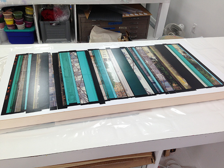 “BROOKLYN CUT-UP”, one of the first transparency film compositions I made back in 2013.