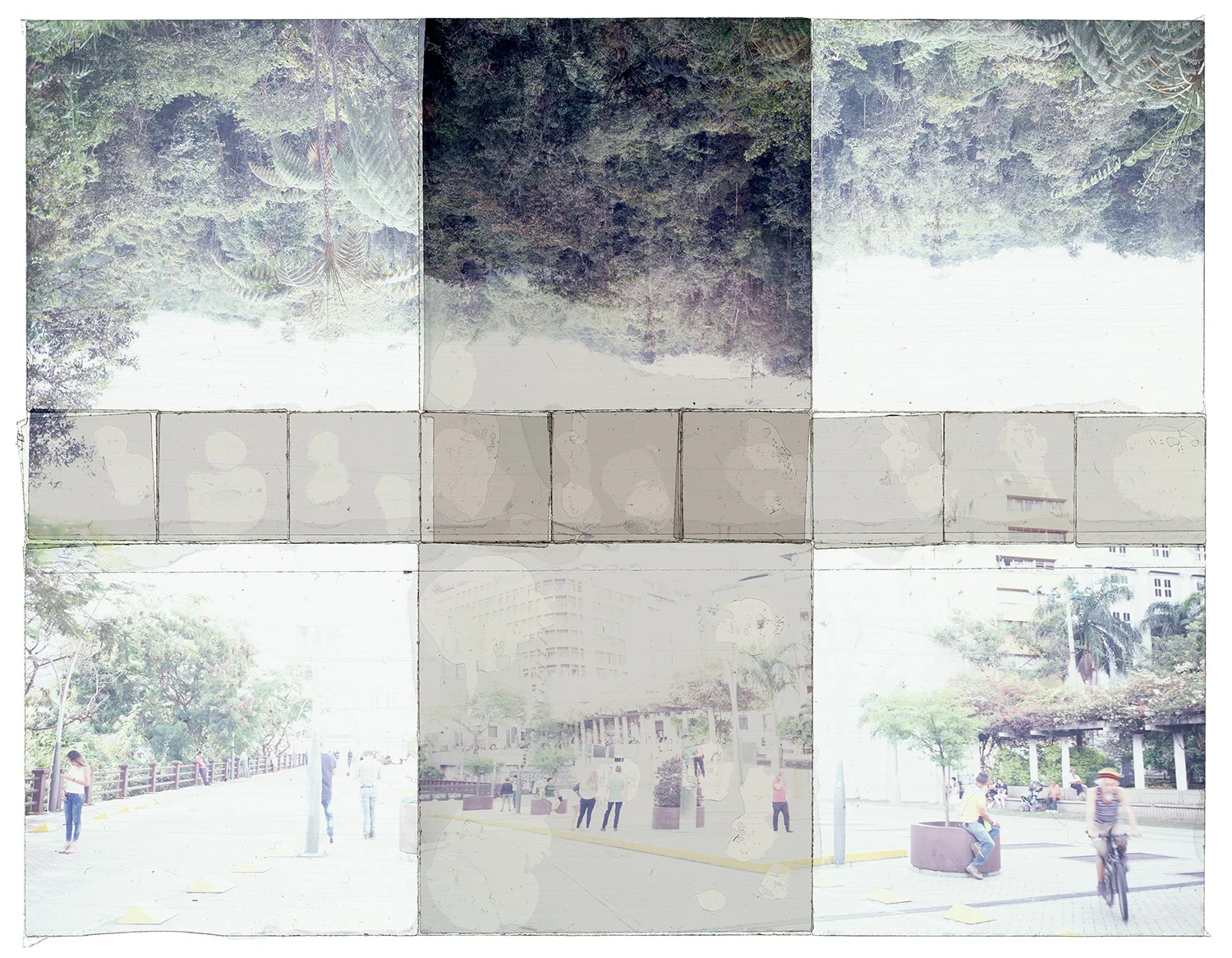 SUEÑA, VEA! CALI, COLOMBIA 1 , TRANSPARENCY FILM PRINT, 24”x40’” - 2018