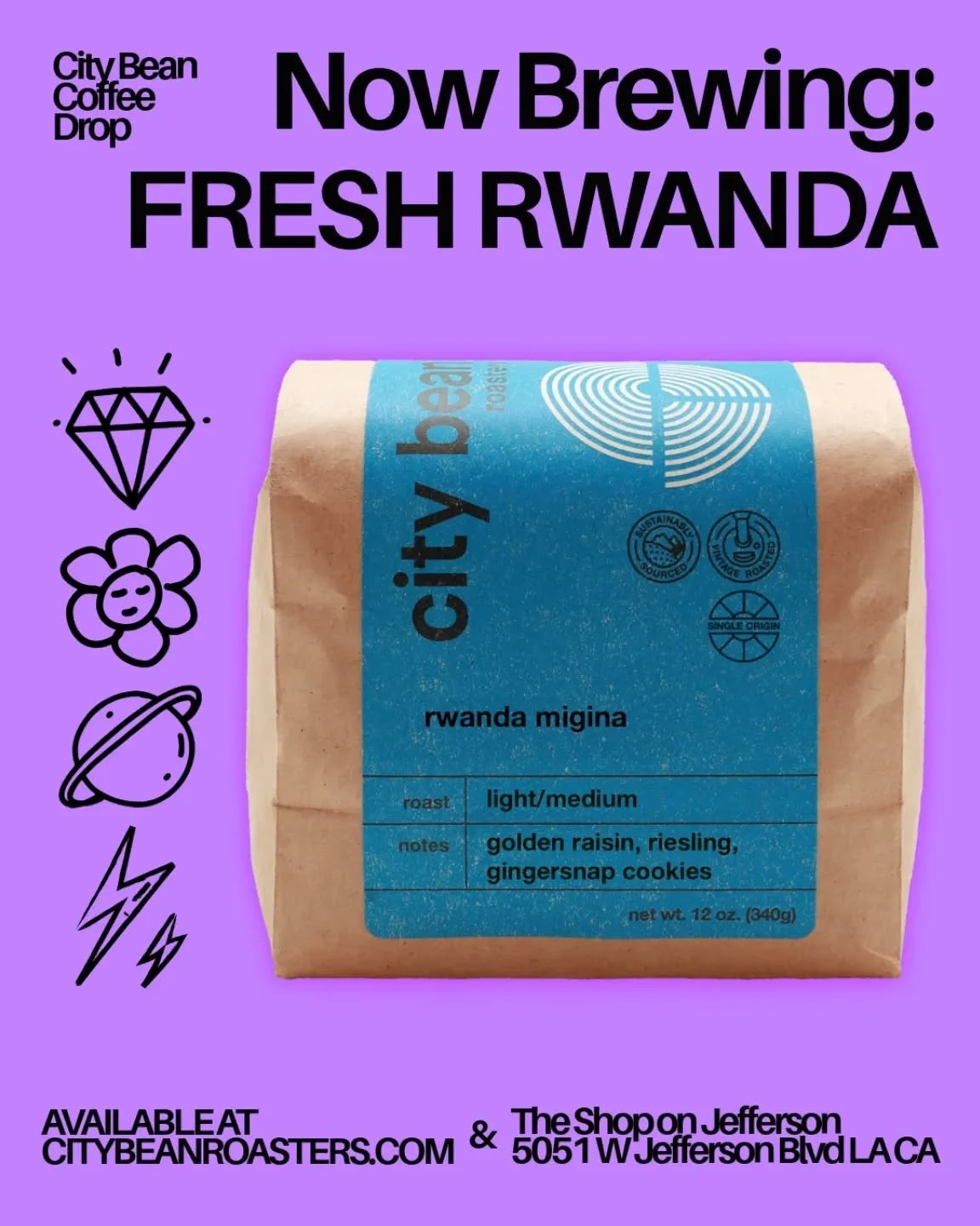 Coffee drop! Grab a bag at citybeanroasters.com...