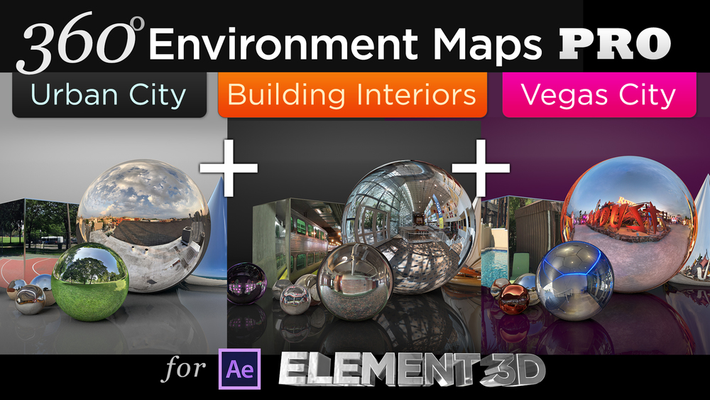 360° Environment Maps Pro for Element 3D: ULTRA Bundle