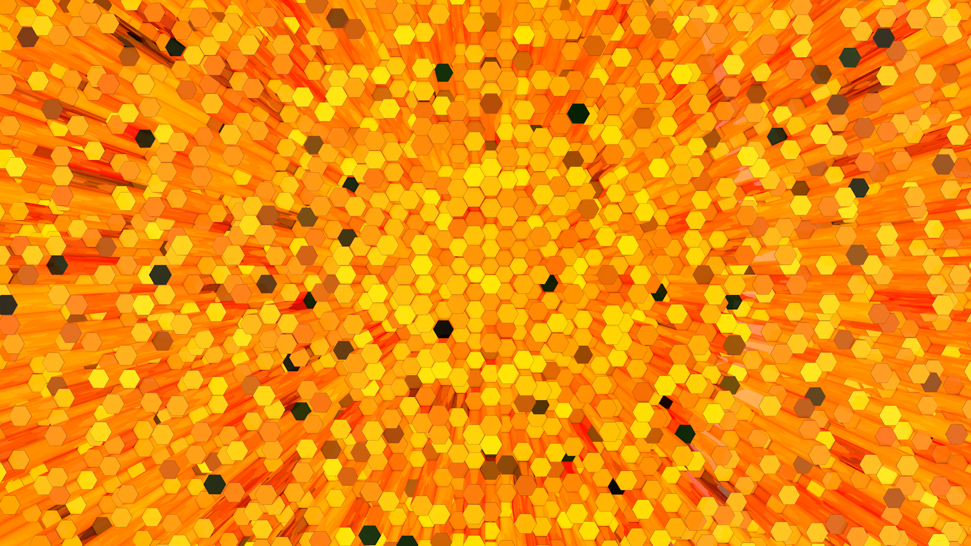 The new Honeycomb Array Cloner applied to 3D objects textured with a Variation Shader