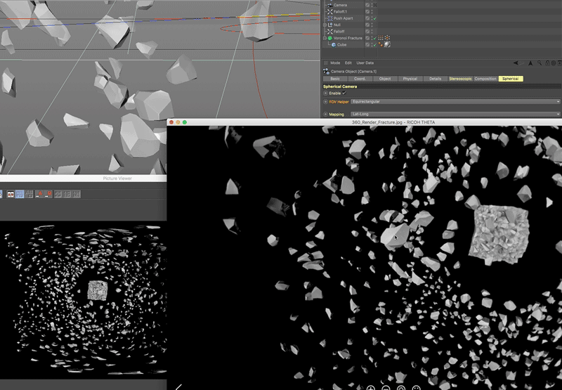 Using a Spherical Camera for 360 VR Renders