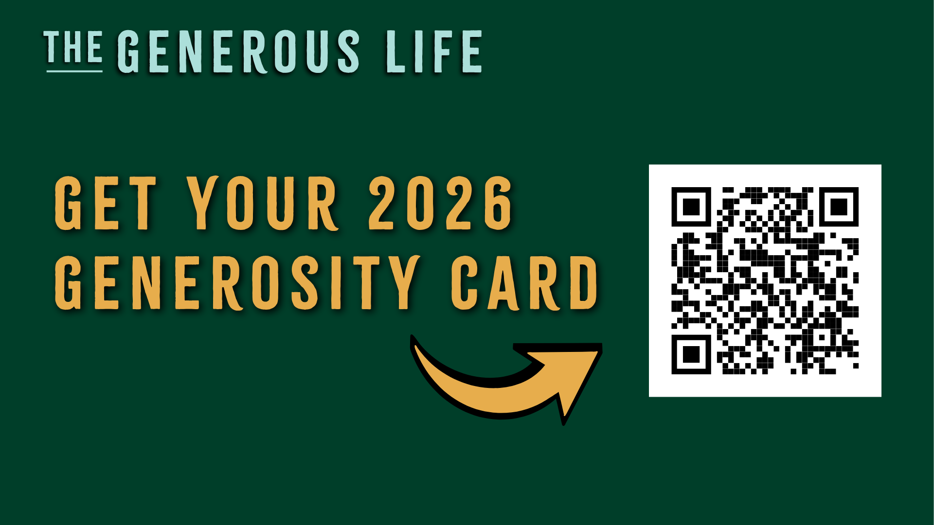 2026 Generosity Card