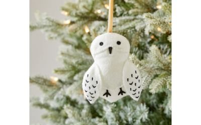 Harry Potter Crocheted Snowy Owl Christmas Ornaments - Swish and