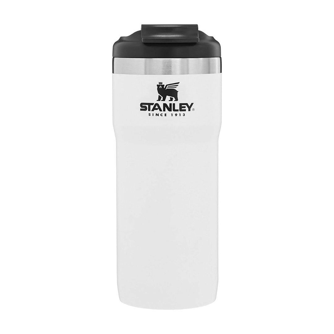 Stanley Classic Twinlock Travel Mug with Steel, White