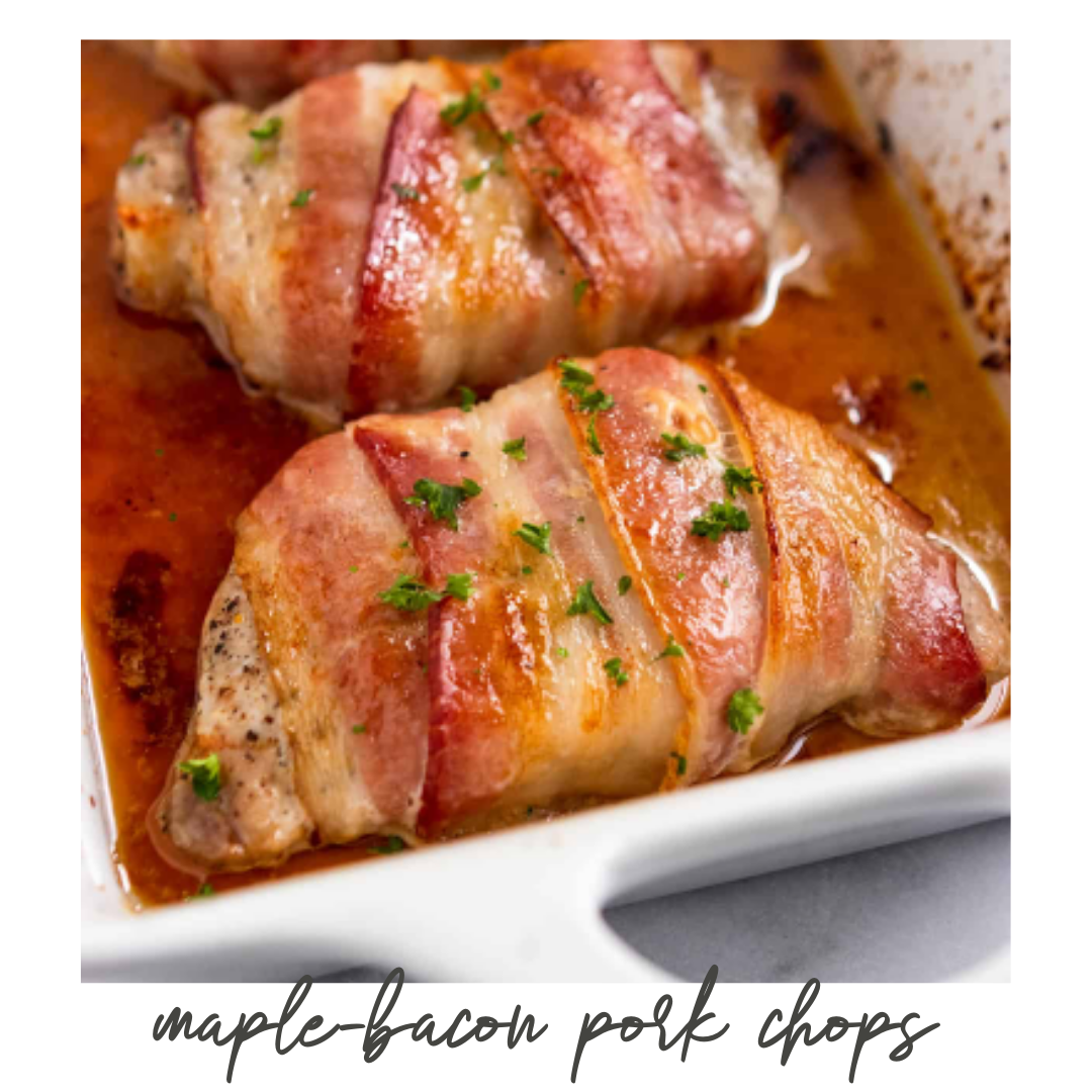 Maple-Bacon Wrapped Pork Chops (Copy)