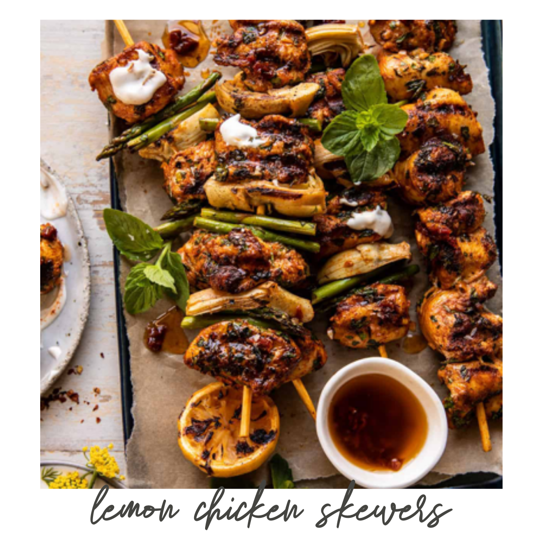 Lemon Chicken Skewers with Creamy Feta Sauce (Copy)