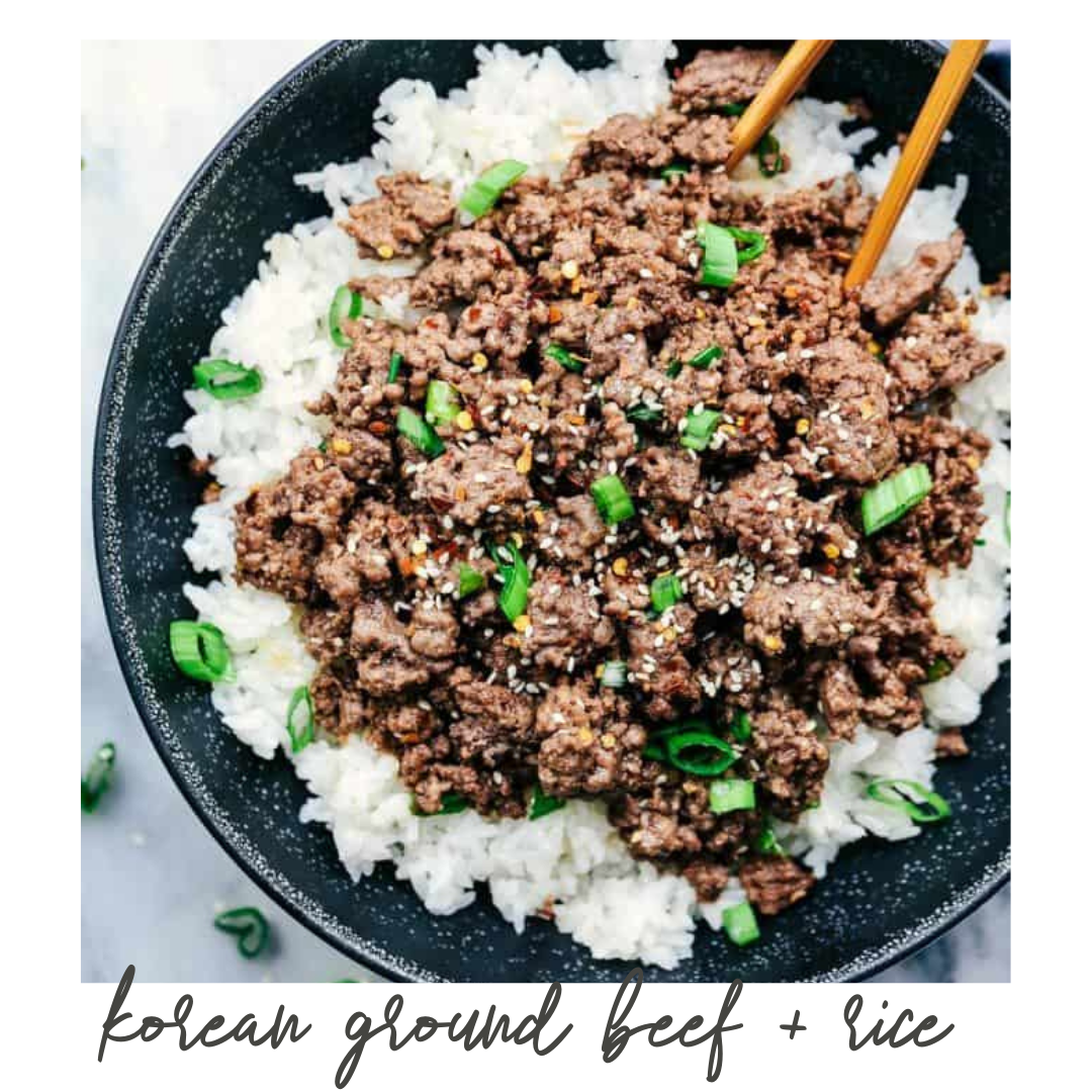 Korean Ground Beef and Rice Bowls (Copy)