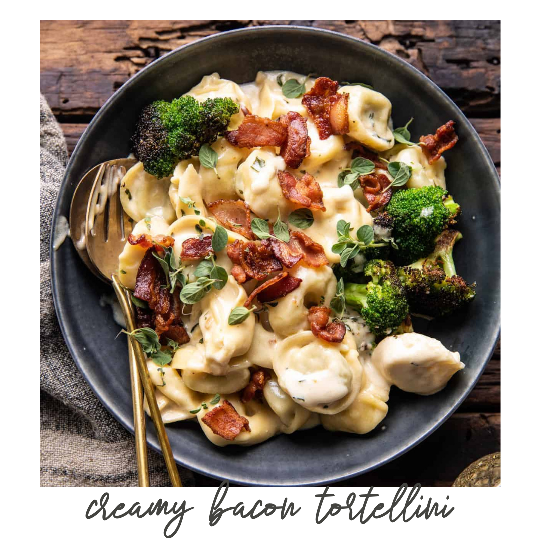 Creamy Bacon Tortellini with Charred Broccoli (Copy)