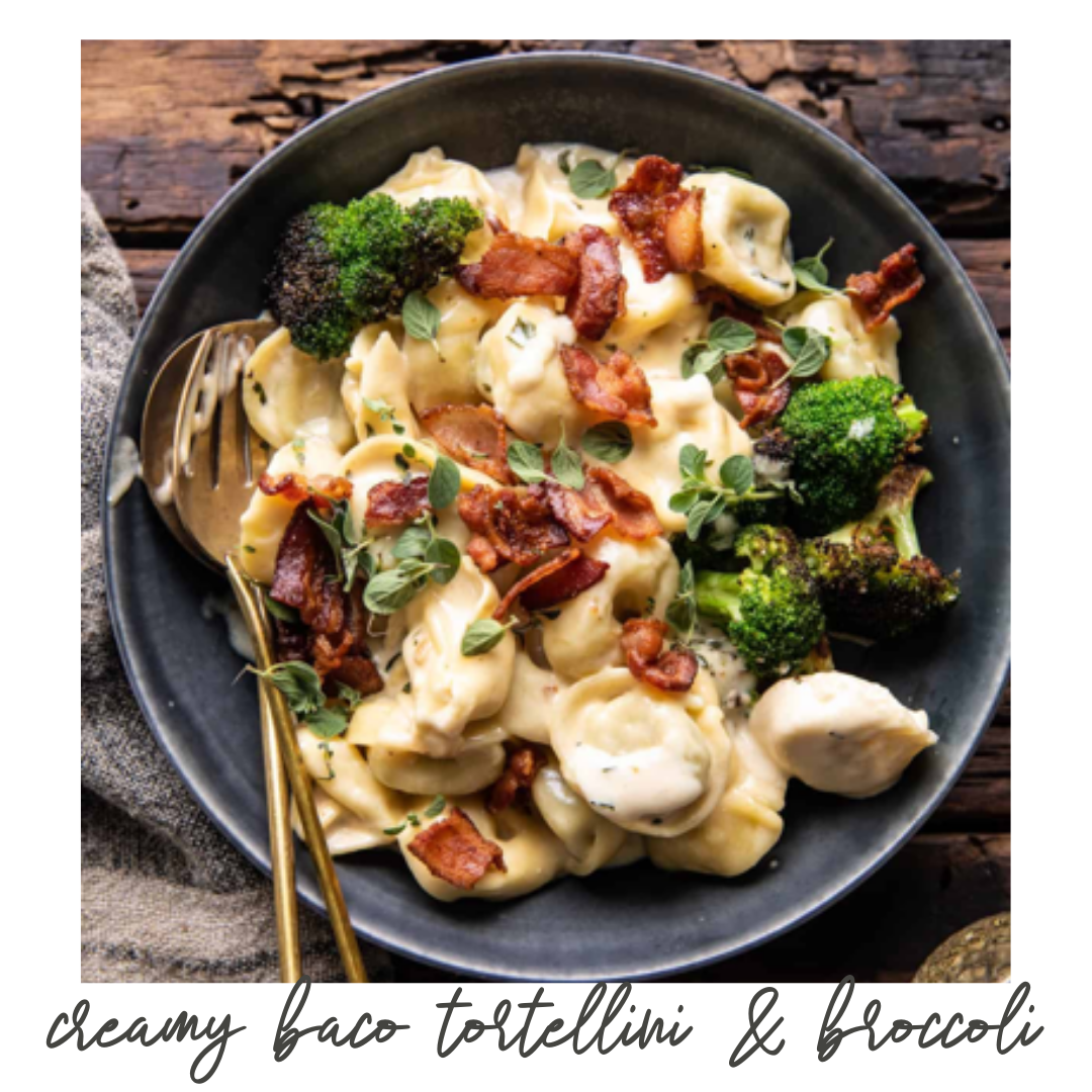 Creamy Bacon Tortellini with Charred Broccoli (Copy)