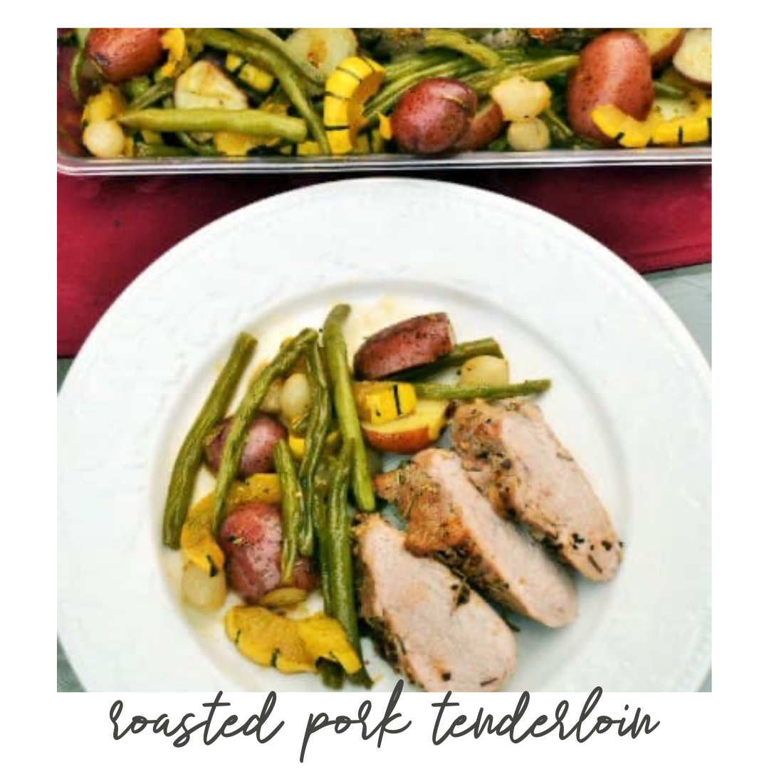 Roasted Pork Tenderloin with Squash Vegetable Medley (Copy)