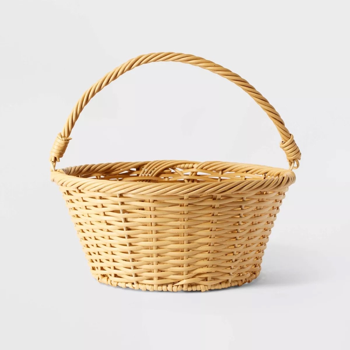 Willow Plastic Wicker Easter Basket Natural Spritz.jpeg