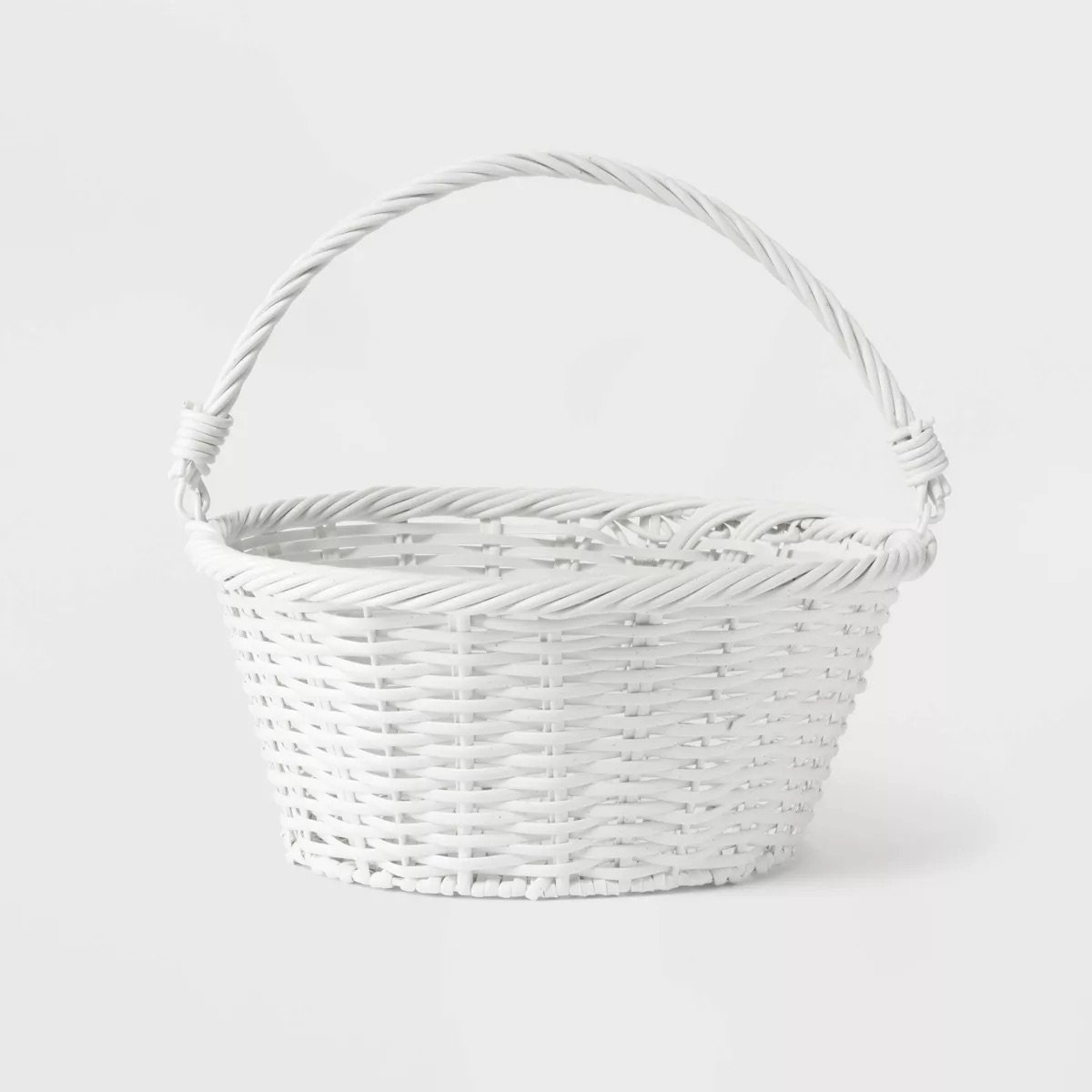 Willow Plastic Wicker Easter Basket White Spritz.jpeg