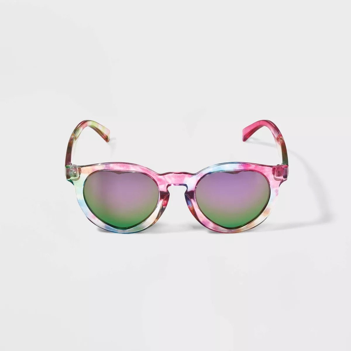 Girls Crystal Tie-Dye Printed Round Sunglasses Cat & Jack Purple.jpeg