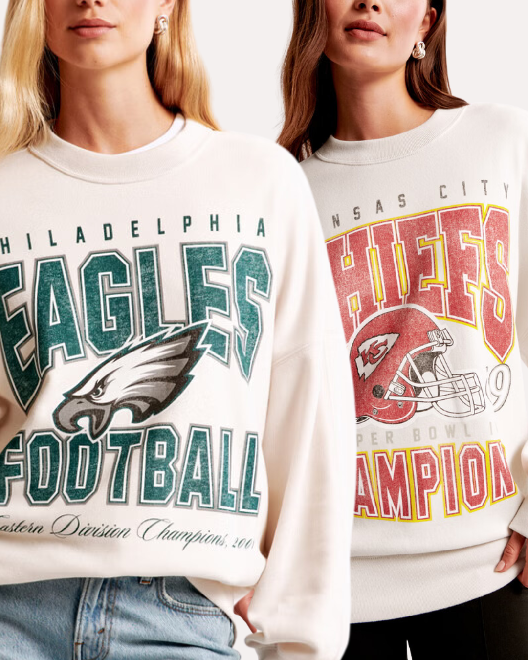 Big Game Ready: Best Philadelphia Eagles &amp; Kansas City Chiefs Shirts and Sweatshirts for Fans
