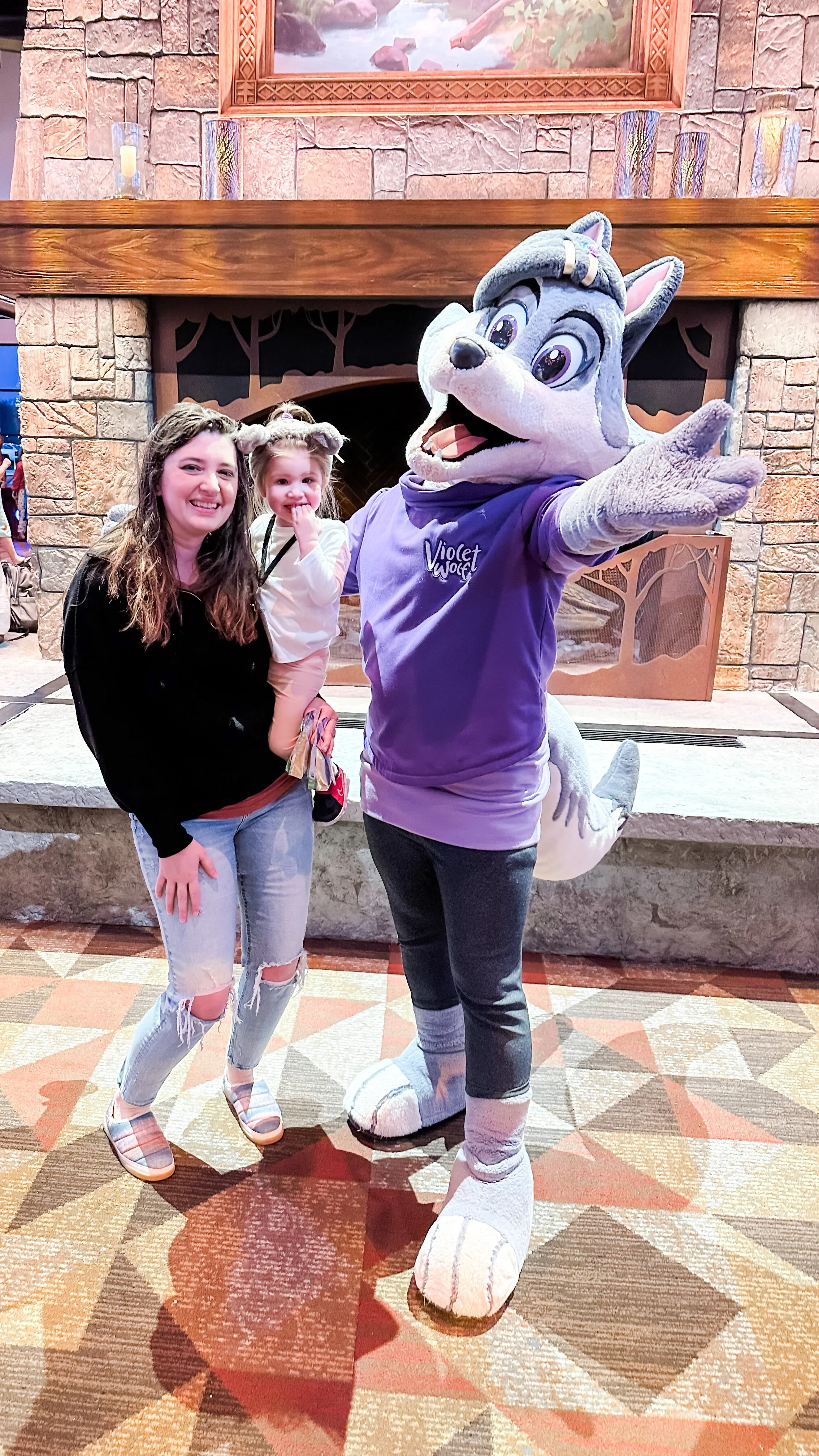  We got to meet one of the Wolf characters! 