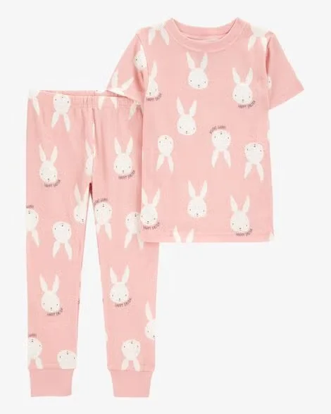 Easter PJs - Carters Toddler Bunny Print Easter Pink.jpeg