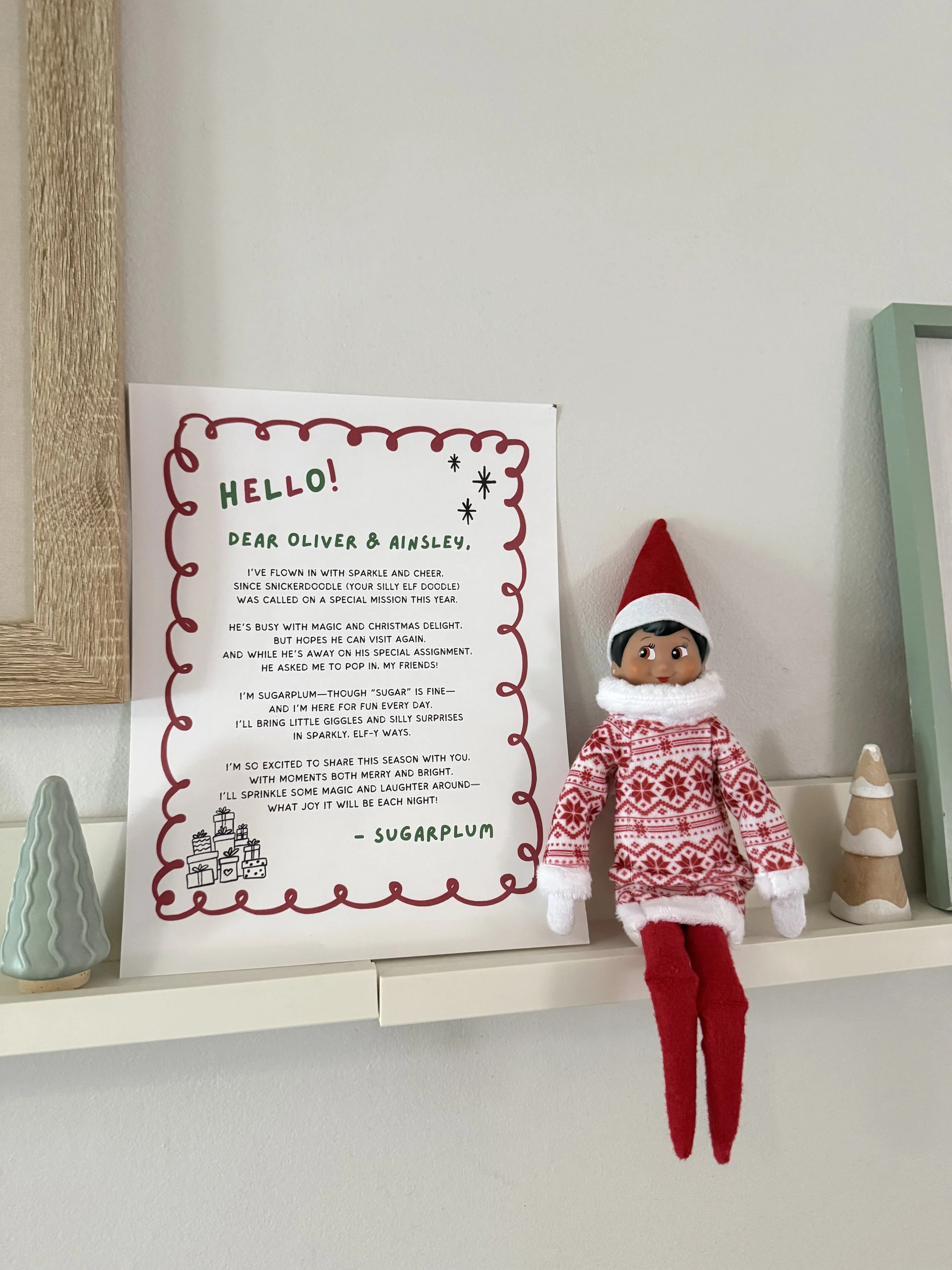 Our Elf on the Shelf Journey + Free Letter Templates for Your Family
