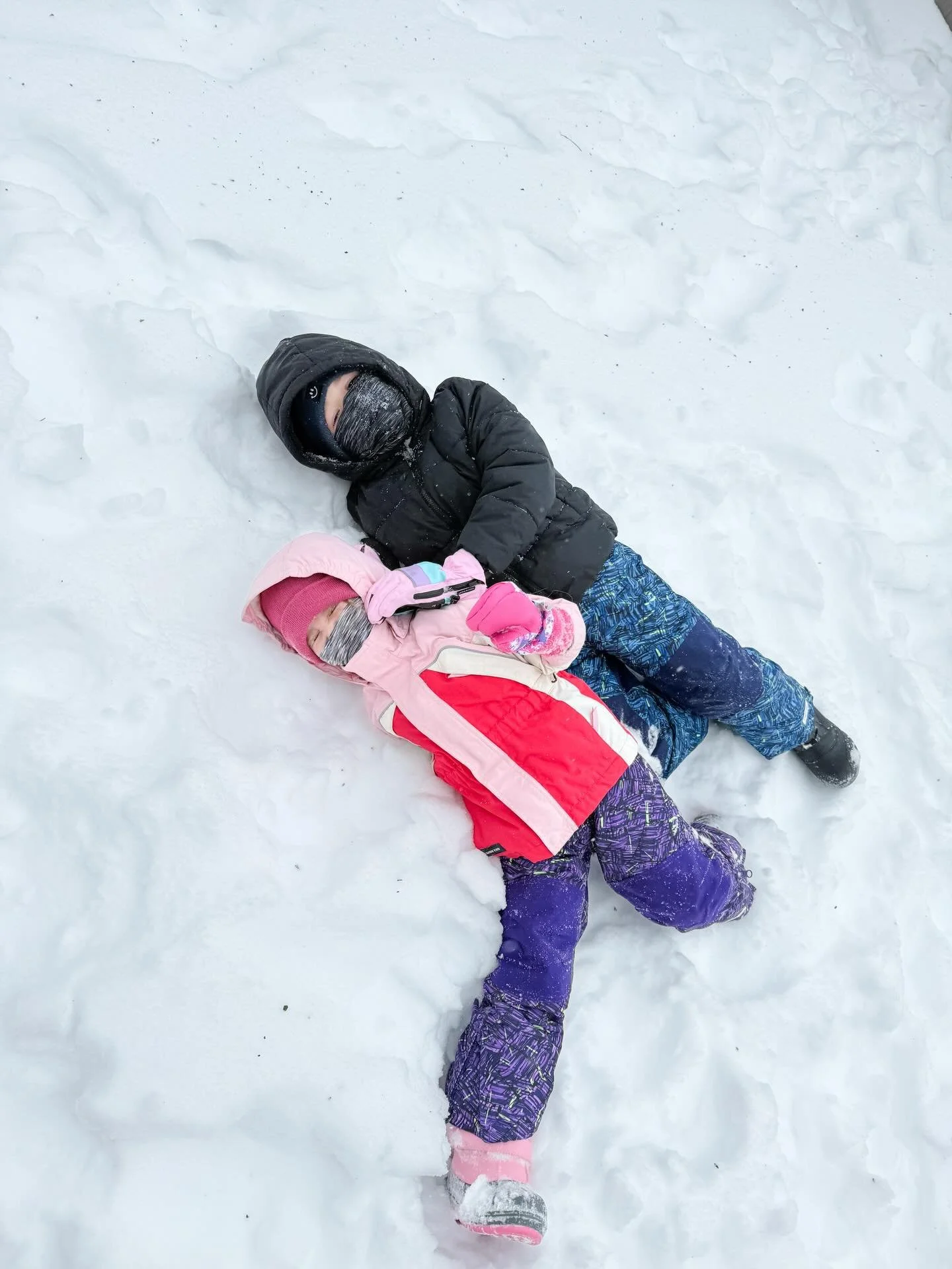 i think these kiddos were getting a bit stir crazy because they *insisted* on going outside in the snow even though it was still sleeting 😌 but i love getting them all bundled up and watching them enjoy winter in all of her glory ❄️ 

so thankful to