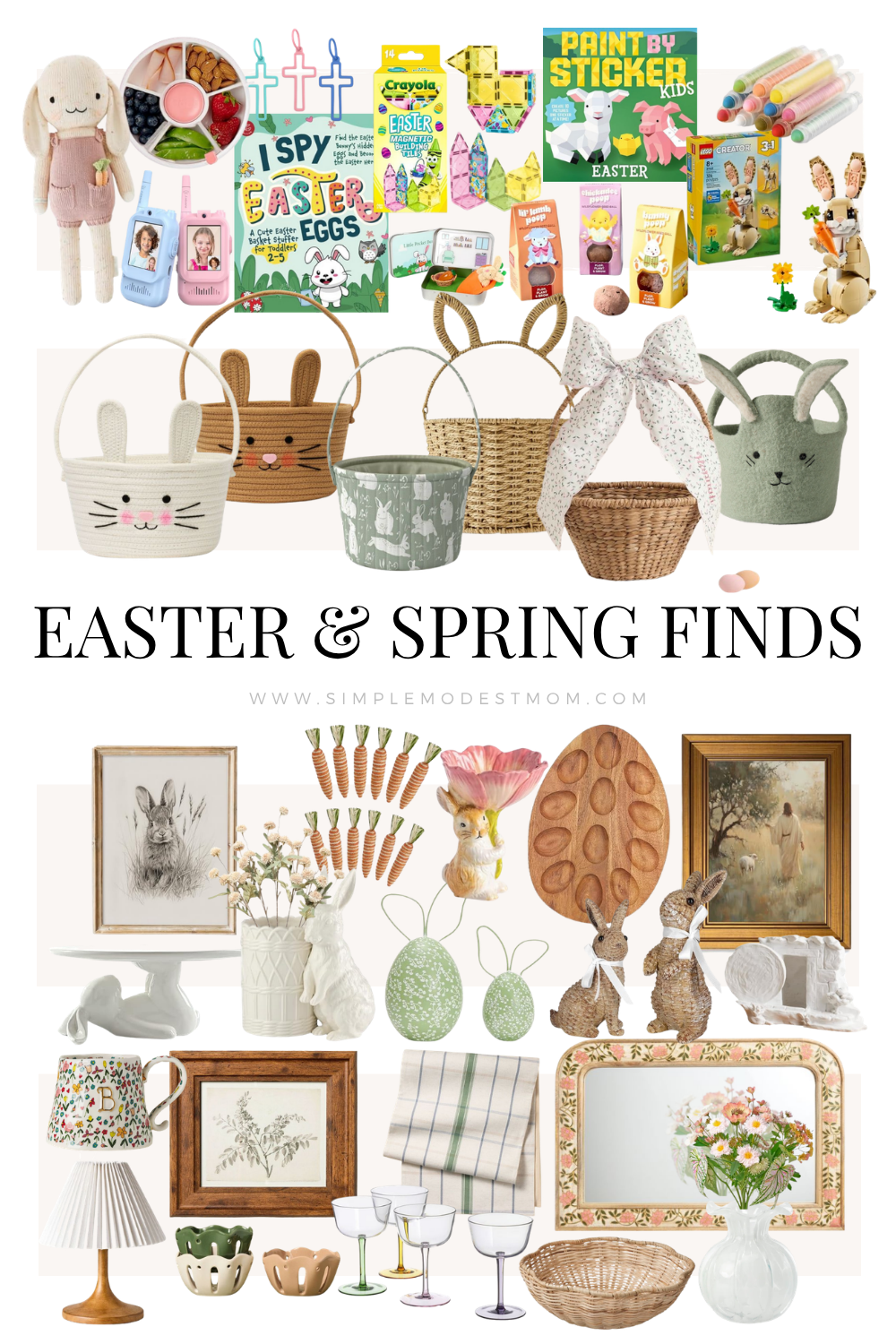 Easter &amp; Spring Finds for Kids and Home (Baskets, Fillers, Decor &amp; More)